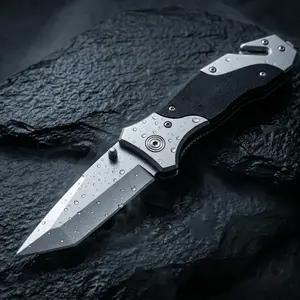 Heavy Duty Survival EDC Knife - G10 Handle, Seatbelt Cutter, Professional Emergency Tool