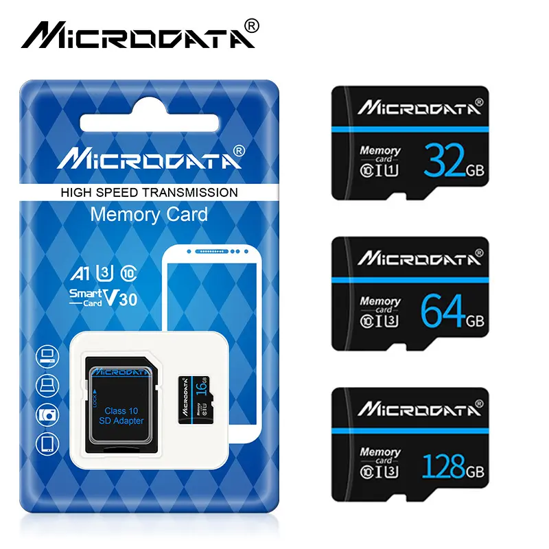 Micro SD Card High Speed U3 Class 10 TF Card, 32GB-128GB Memory Card for Dash Cam, Camera, Phone & Security Camera，Speed Up to 80MB/s