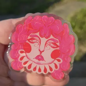 Pink Clown Magnetic Phone Grip