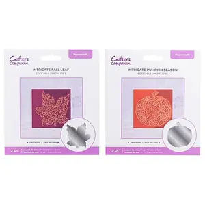 Crafts & Sewing Crafter's Companion 3-in-1 Intricate Fall Die Set
