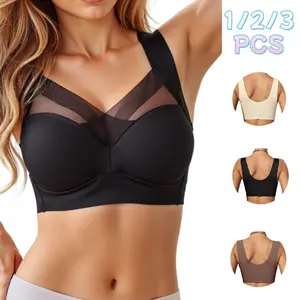 F 3/2/1XPCS EssElegance Push Up Seamless Everday Bra   Wireless Support for Daily Wear, Ultra-Soft Breathable Fabric Bras