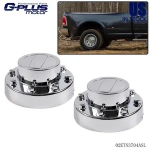 Fit For 11-18 Dodge Ram 3500 1 Ton Dually Truck Silver Rear Wheel Center Caps