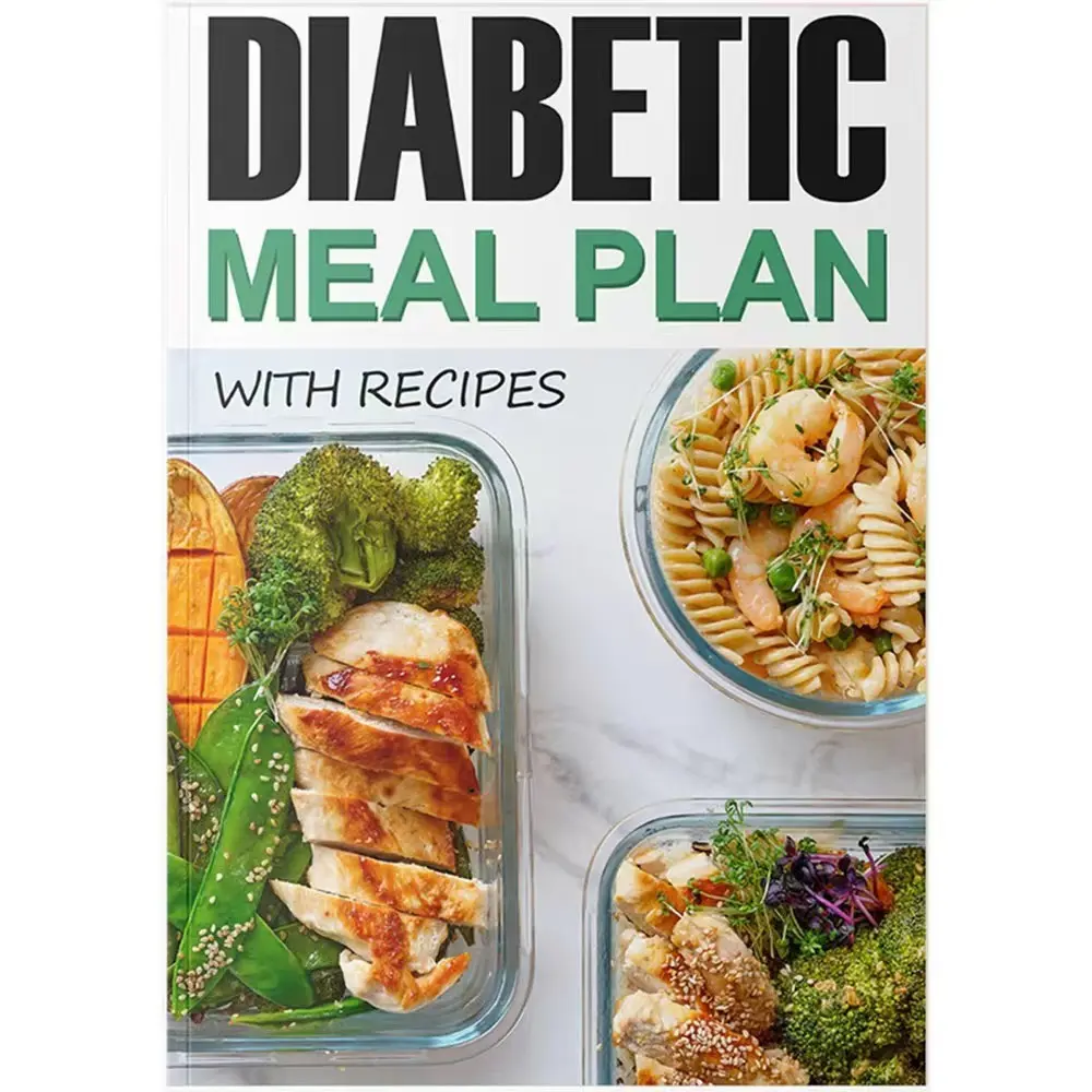 Diabetes Diet Plan and Recipes Book, Healthy Eating Guide for Diabetics, Sugar Control and Balanced Nutrition Meal Plans
