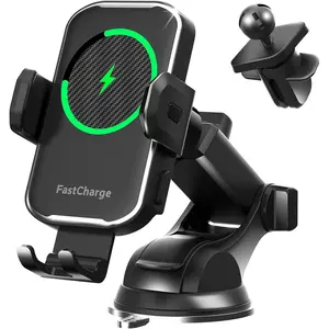 Charger,15W   Auto Clamping Phone Holders for Your  Compatible with  16/15/14/13, for  Galaxy S24 Ultra S23 S22 S21, S20, S10+