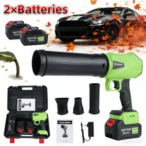 Cordless Leaf Blower 1500G Ultra High Thrust, Violent Turbo Fan, Brushless Pure Copper Motor, Dual 48V 3.0Ah Batteries, Handheld Snow Blower, Car Drying After Wash, Garden Maintenance, Home Improvement, Perfect Gift for Thanksgiving, Christmas, New Year