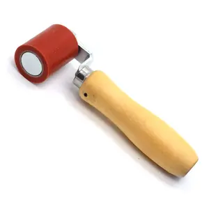 1-3/4 Inch Professional Heavy Duty 45mm Silicone Seam Roller for PVC/TPO/EPDM Roofing Vinyl Decking Membrane and Tarpaulin Banner Welding, Automotive Audio Sound Deadening Silicone Hand Roller
