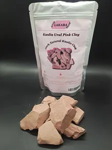 LAKABA Natural Pink Narat Clay 200g 7oz Cosmetic Grade No Added Chemicals Pure Edible Chalk for Stronger Bones Healthy Skin