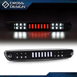 CROSSDESIGN Black LED 3rd Third Tail Brake Light Cargo Lamp with LED Backlights, Fit for 2004-12 Colorado Canyon Car Lights