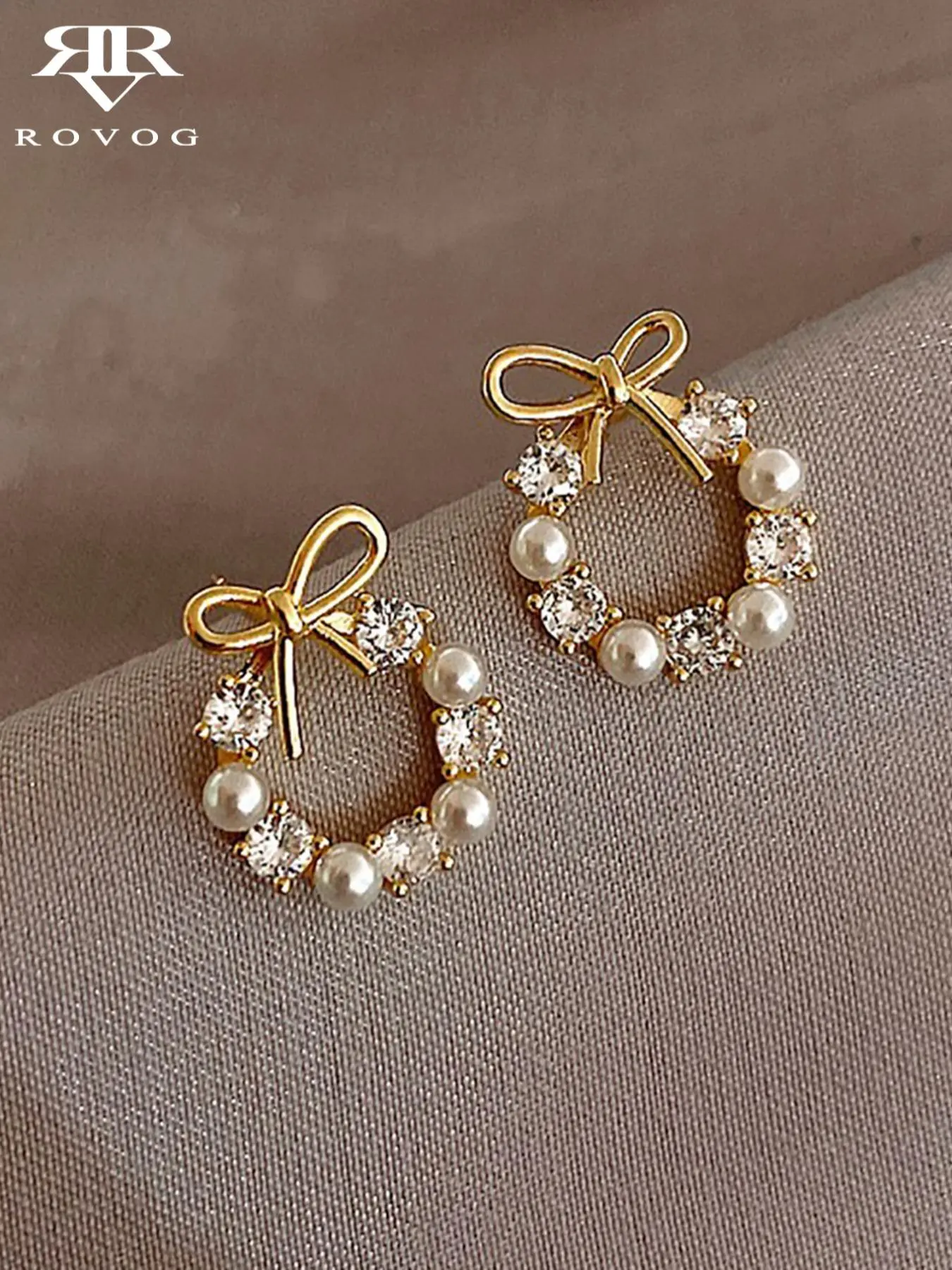Faux Pearl & Rhinestone Decorated Dangle Earrings, Fashionable Earrings for Women, Daily Clothing Decor, Trendy All-match & Exquisite Jewelry for Birthday Gift