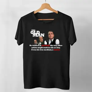 Cotton , A Christmas Story The Old Man, master of Profanity Unisex T-Shirt, Casual, Fashion, Menswear, Retro, Streetwear, Top, Vintage, Classic, Basic
