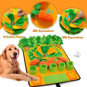 Pet Snuffle Mat for Dogs Sniff Mat Nosework Feeding Mat Slow Feeder Interactive Dog Puzzle Toys for Training and Stress Relief Encourages Natural Foraging Skillsf, Interactive Indoor/Outdoor Dog Puzzle Toys for Nosework Training