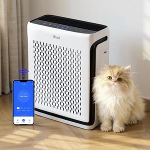 Levoit Vital 100S High Performance Pet Air Purifier for Home Large Room (Up to 1110 Ft²) with True HEPA Filter, Light Sensors, Smart WiFi, Sleep Mode, US Plug – for Pet Odors, Dust, Allergies (HEPA Filter Replacements Available) DealsForYouDays