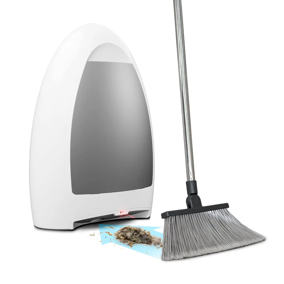 EYEVAC Home Touchless Automatic Dustpan - 1000W Corded Bagless Canister Compact Vacuum, Dust Collector with Sensors for Automatic Debris Pickup, Ideal for Pet Hair, Food, Dirt (Kitchen Cleaning Supplies), Dust Collector Vacuums