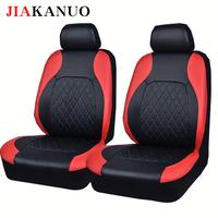 Front 2 seats in black and red