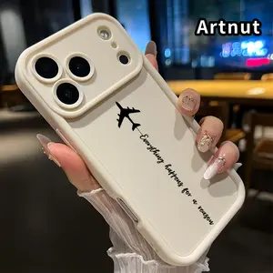 Phone Case for iPhone 17 Pro Max 16 Plus 15 14 13 12 11 Air E Plane of Purpose Anti-Scratch Shockproof TPU Bumper Drop-proof Cover