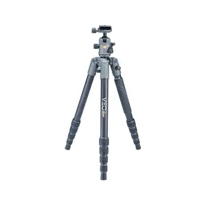 VEO 2S 265AB Aluminum Travel Tripod/Monopod with Ball Head - Rated at 17.6lbs/8kg for DSLR, Mirrorless, and Smartphones with Smartphone Holder and Low Angle Adapter