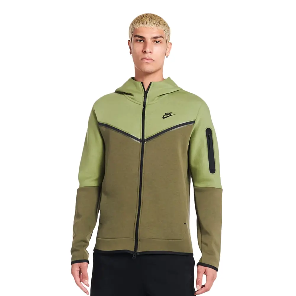 Nike Sportswear Alligator/Medium Olive/Black Tech Fleece Full-Zip Hoodie