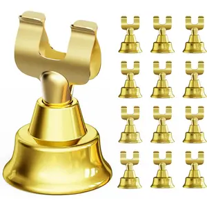 12 Pack Gold Table Card Holders & Place Card Holders – Elegant Table Number Holders for Weddings, Events & Parties – Photo & Menu Card Holder for Table Display – 1.8 Inch Tall