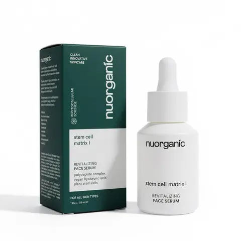 nuorganic Stem Cell Matrix II Revitalizing Eye Serum for Baggy Eyes Dark Circles Wrinkles 30ml Organic Ingredients Anti Aging Formula