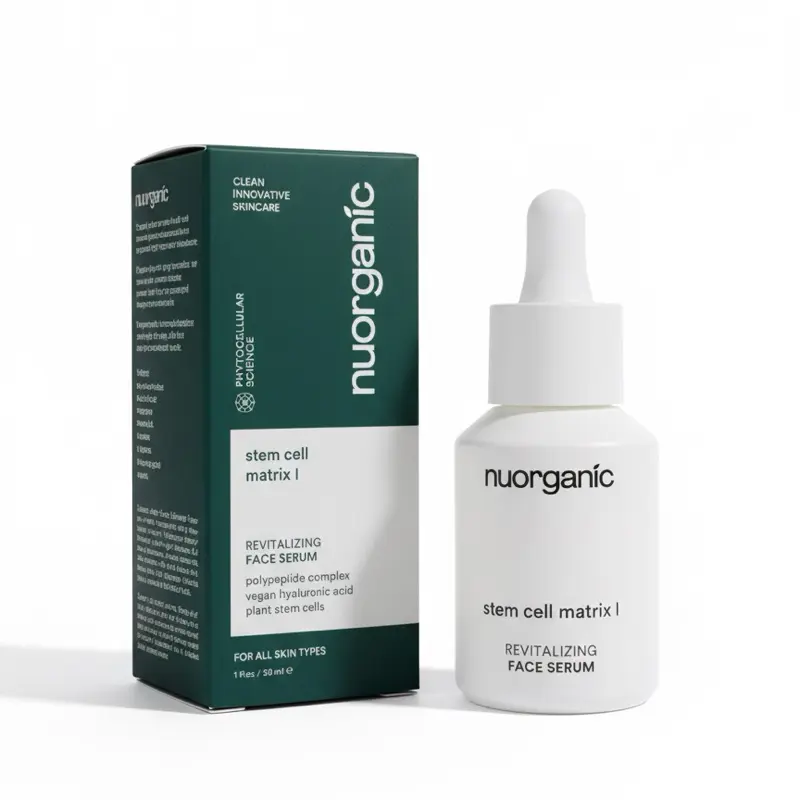 nuorganic Stem Cell Matrix II Revitalizing Eye Serum for Baggy Eyes Dark Circles Wrinkles 30ml Organic Ingredients Anti Aging Formula