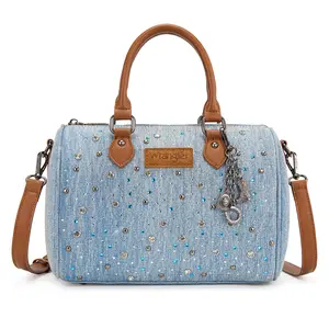 Wrangler Crossbody Purse Small Top Handle Bag for Women Designer Bags with Detachable