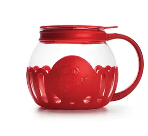 1.5 Quart Red Borosilicate Glass Microwave Popcorn Popper - Kitchen Utensil - Utensils 1.5 Quart Red Borosilicate Glass Microwave Popcorn Popper - Kitchen Utensil - Utensils