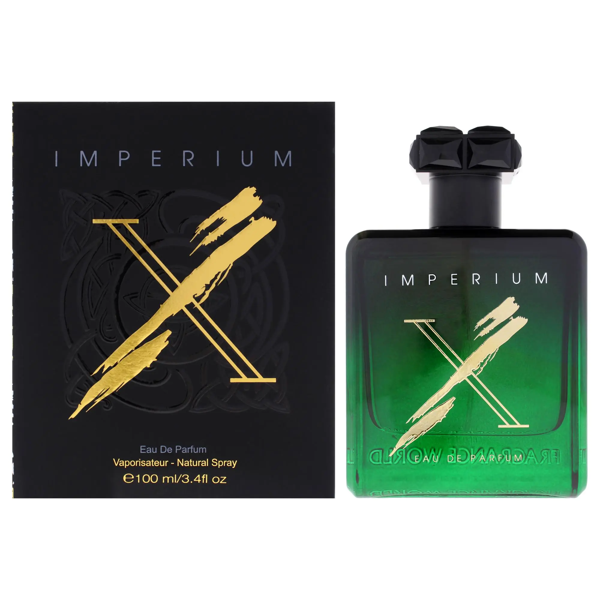 Fragrance World Imperium X Eau De Parfum Unisex — Bergamot, Saffron, Pink Pepper, 3.4 oz (100 ml) | rose, bergamot perfume, oud, saffron perfume, amber, bergamot saffron, saffron pink pepper, pink pepper rose, pink pepper perfume, bergamot fragrance