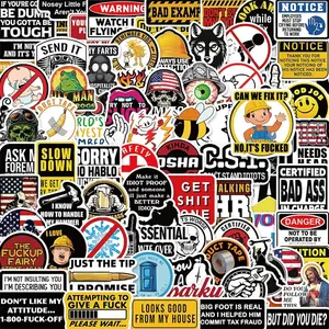 100 Funny Adult Meme Stickers | Hilarious NSFW Waterproof Pack for Water Bottles & Laptops