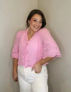 The Morgan Top-Bubblegum Pink