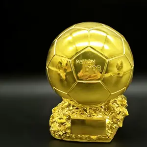 Golden Ball Award Trophy Football Match Personal Golden Ball Model Fan Memorial Collectible, Sports Memorabilia Gift