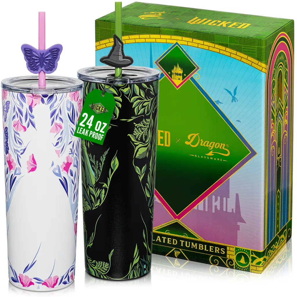 Wicked Shadows Insulated Stainless Steel Tumbler - 24 oz Set of 2