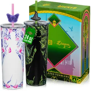 Wicked Shadows Insulated Stainless Steel Tumbler - 24 oz Set of 2
