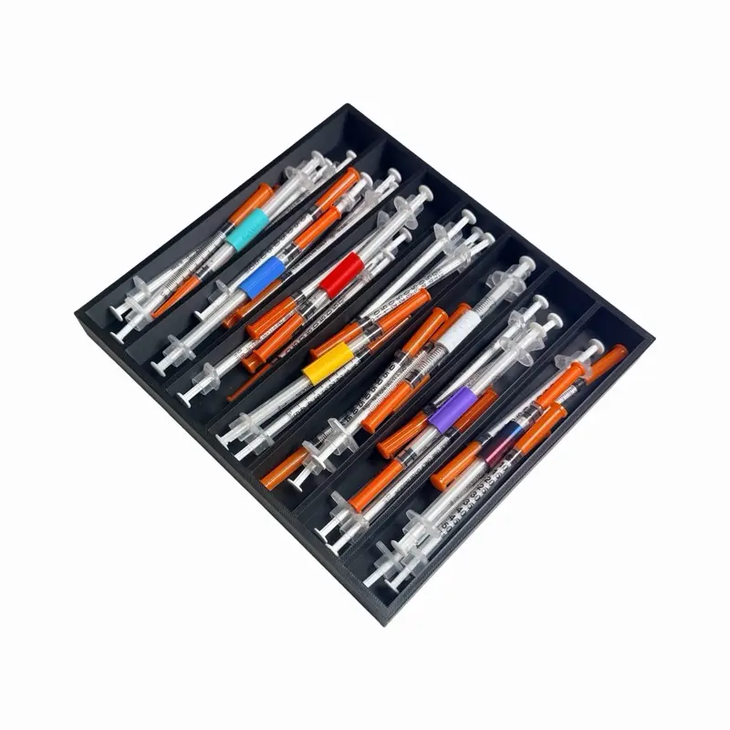 Pepper PreppersTM Fridge Stack System | 7 Day Fridge Organizer | Stack Tray | Holds Up To 35 Prefilled Pins Per Tray