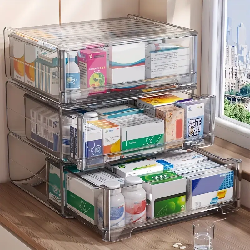 Transparent Pill Box | Never Miss a Dose Again 7 Day Clear Pill Organizer Perfect for Vitamins Meds
