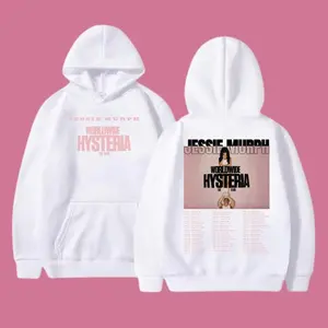 Jessie Murph 2025 Tour Hoodie, Worldwide Hysteria Concert Hoodie, 2 Sided Tour Dates Graphic, Music Fan Gift for Men For Women