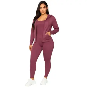 Snatched and Stacked Activewear Three Piece Set