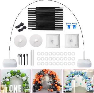 IDAODAN Balloon Arch Kit, Balloon Arch Stand with Base, Adjustable Wide Garland Arch for Wedding Baby Shower Birthday Party Supplies Decorations Halloween decorations Christmas
