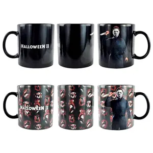 Halloween II Mug Michael Myers Thermal Magic Scene Changing 15 oz Tea Coffee Cup