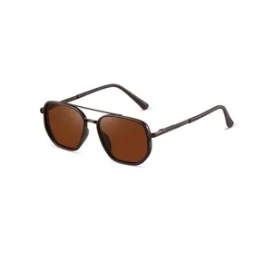 Polarized Aviator Sunglasses for Women Retro Square Frame Sun Glasses UV400 Protection Shades