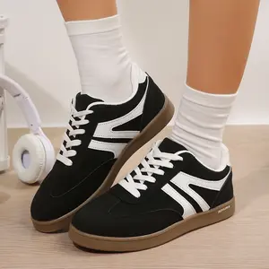 Women's Lace Up Non Slip Walking Running Sneakers Skateboard Tennis Shoes Comfortable Casual Athletic Versatile