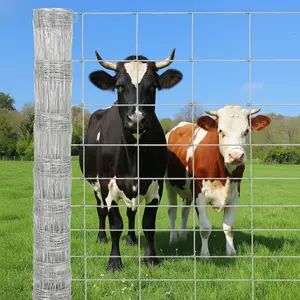 Farm Fence, 4FT x 164FT Heavy Duty Galvanized Cattle Fence Panel - Zinc Coated Wire Fencing for Livestock, Goat, Sheep & Garden Enclosure, Farm Animal Protection