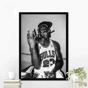 Michael Jordan Poster, Michael Jordan Wall Art, Poster, Vintage  Poster,  Wall Art, Gift For Him, Motivational Sport Poster Smooth Print Design Decor Frames Glossy
