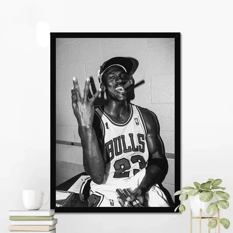 Michael Jordan Poster, Michael Jordan Wall Art, Poster, Vintage  Poster,  Wall Art, Gift For Him, Motivational Sport Poster Smooth Print Design Decor Frames Glossy