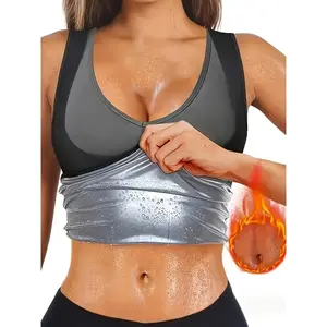 Women'S Neoprene Sports Vest, Thermal Control Fitness Wear, High-Temperature Yoga Sweat Suit, Boxing Training Aerobic Exercise