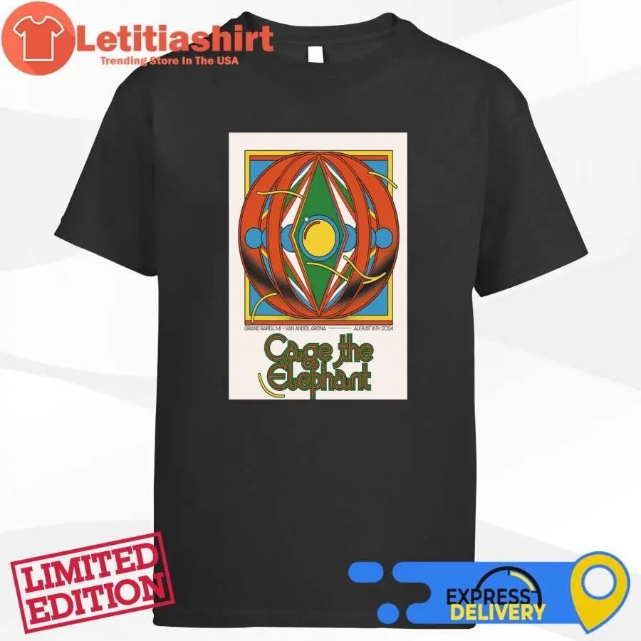 Official Cage The Elephant August 16 2024 Van Andel Arena Grand Rapids MI Shirt
