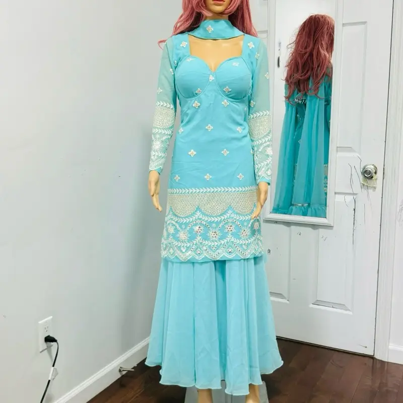 Party wear georgette kurti set
