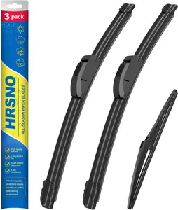26"+20" Windshield Wipers With 12" Rear Wiper Blade Sets Automotive Replacement for Toyota Highlander 2008-2019,Easy For Installation (Pack of 3)