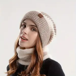  Extra Warm Marled Knit Beanie & Neck Warmer Set – Stay Toasty & Stylish All Winter Long ️