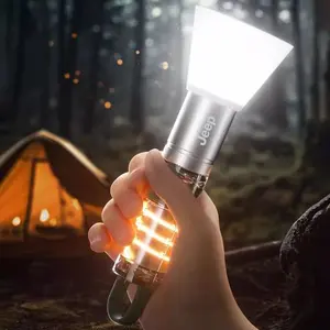 Outdoor camping lighting, long endurance flashlight with light cap