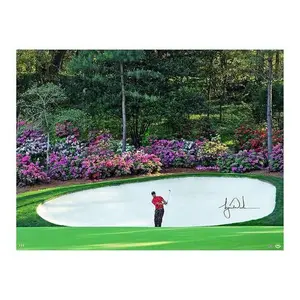 Tiger Woods Autographed “Azalea” UnFramed Print Poster Golf Player Artwork